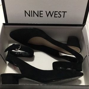 Nine West Suede low slingbacks